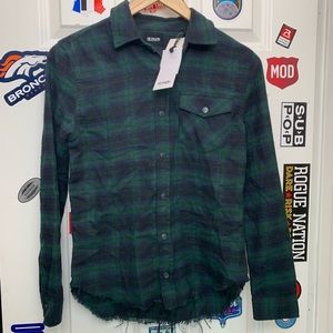 NWT Hudson Boy's distressed flannel